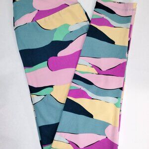 LULAROE Womens Leggings/Pants/Capris: Elastic Waist/Spandex - One Size OS Pastel